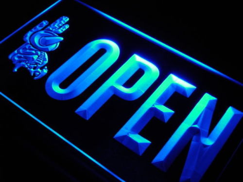 OPEN Mexican Food Cactus Bar Neon Light Sign
